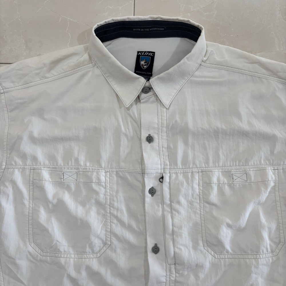 Kuhl Airspeed vented Short Sleeve Shirt men's 2XL UPF fishing outdoor Climb Gorp - Picture 3 of 9